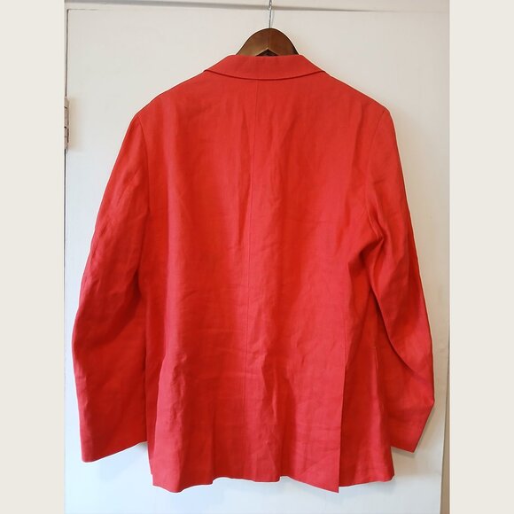 GANT - 100% linen red 3-button jacket - Sz 50 - Picture 4 of 8